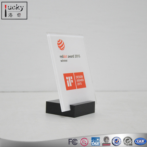 Programming sign stand with Black Base Card Holder